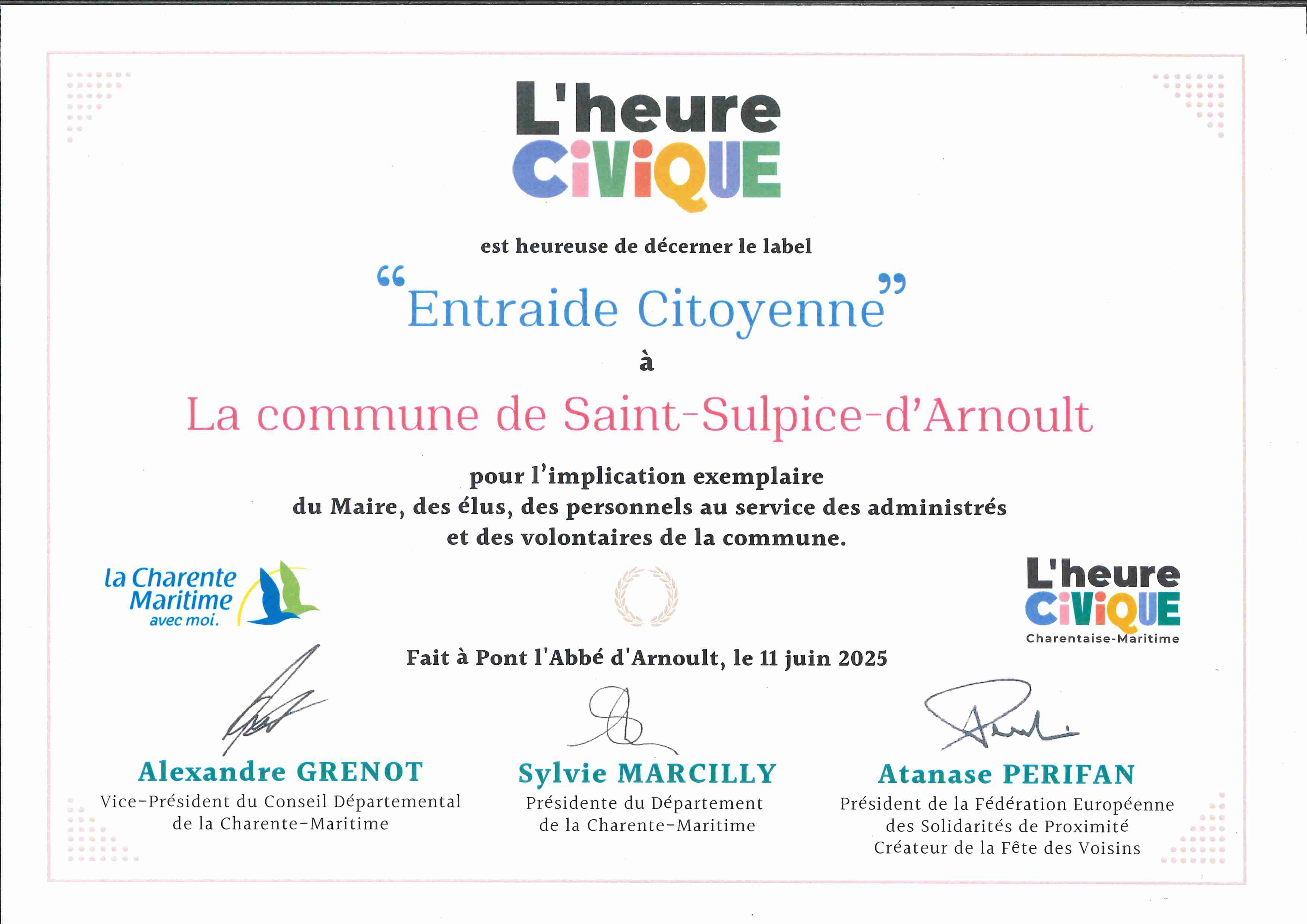 Saint-Sulpice-d’Arnoult ville solidaire